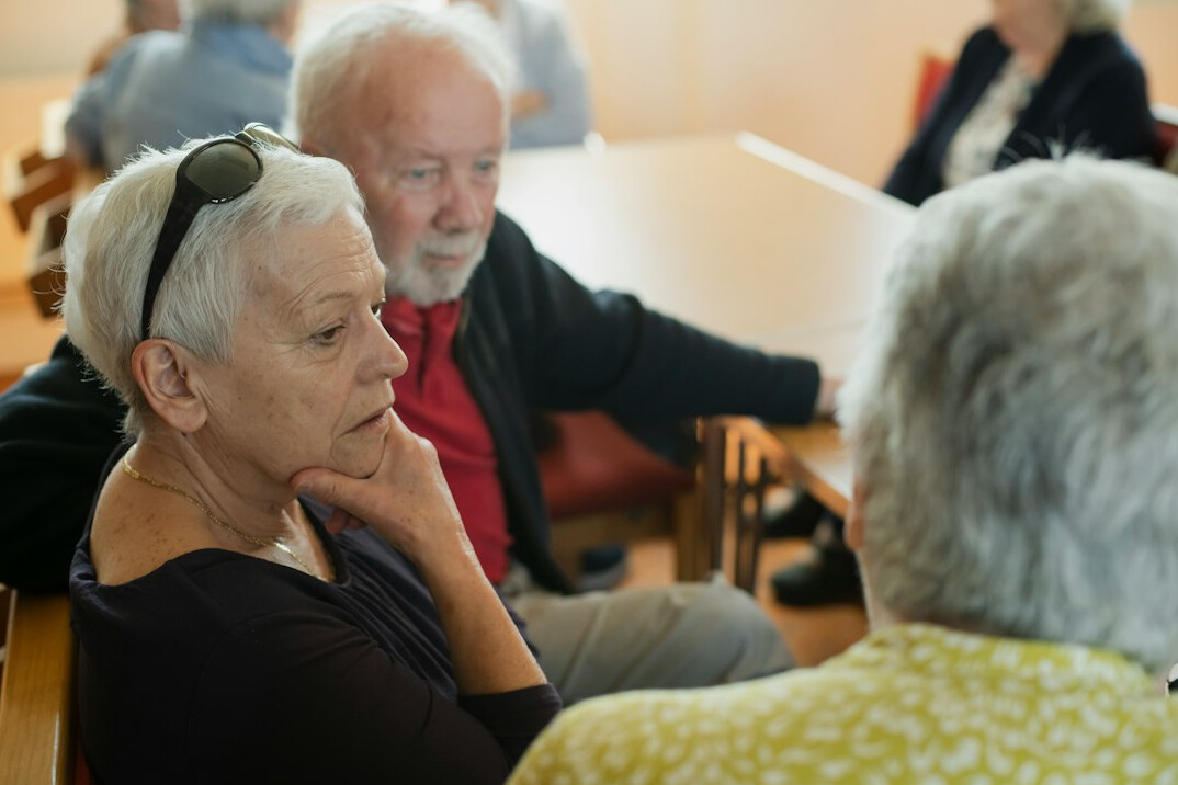 person listening attentively to friend