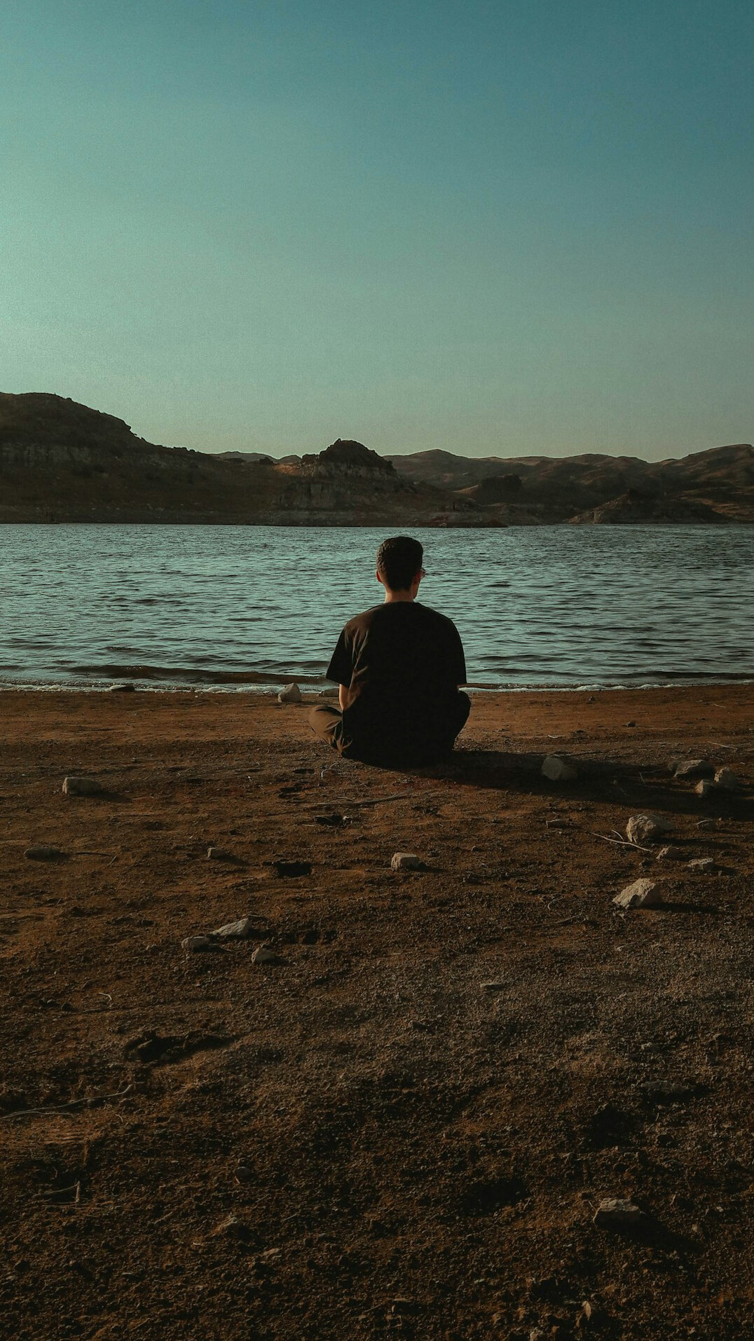 person reflecting alone